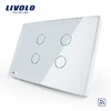 Livolo Lighting Equipment 4 Gang RF Remote control Wireless Switch VL-C304R-81