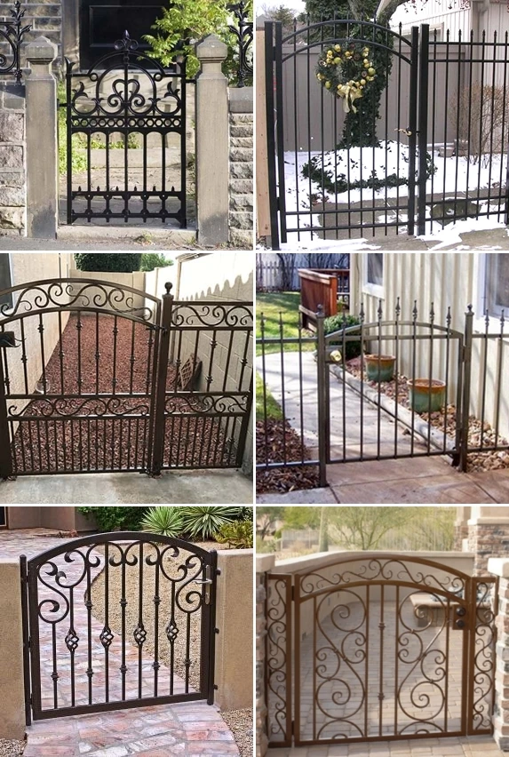 Puertas De Diseño De Puerta De Hierro Forjado/hermosa De La Cerca De