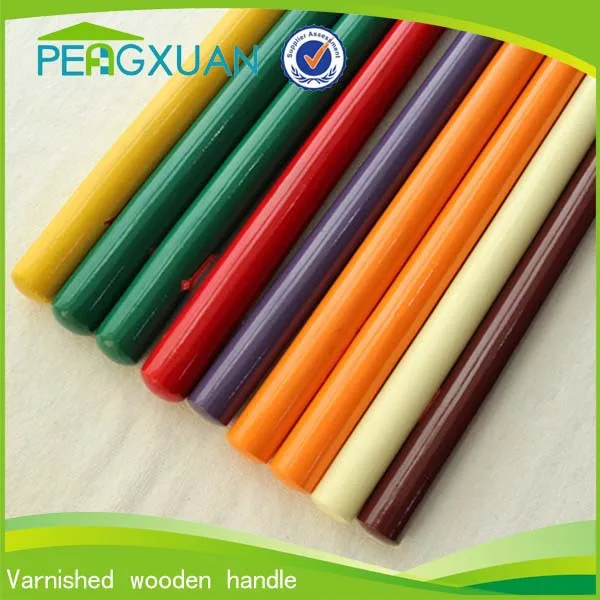 Best Quality Varnished Wooden Mop Stick Handle With Italian Thread