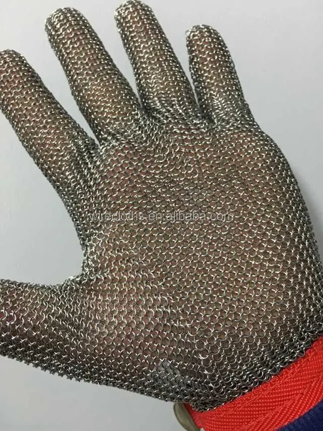 Hot! Metal Finger Glove,Stainless Steel Safety Glove For Butcher