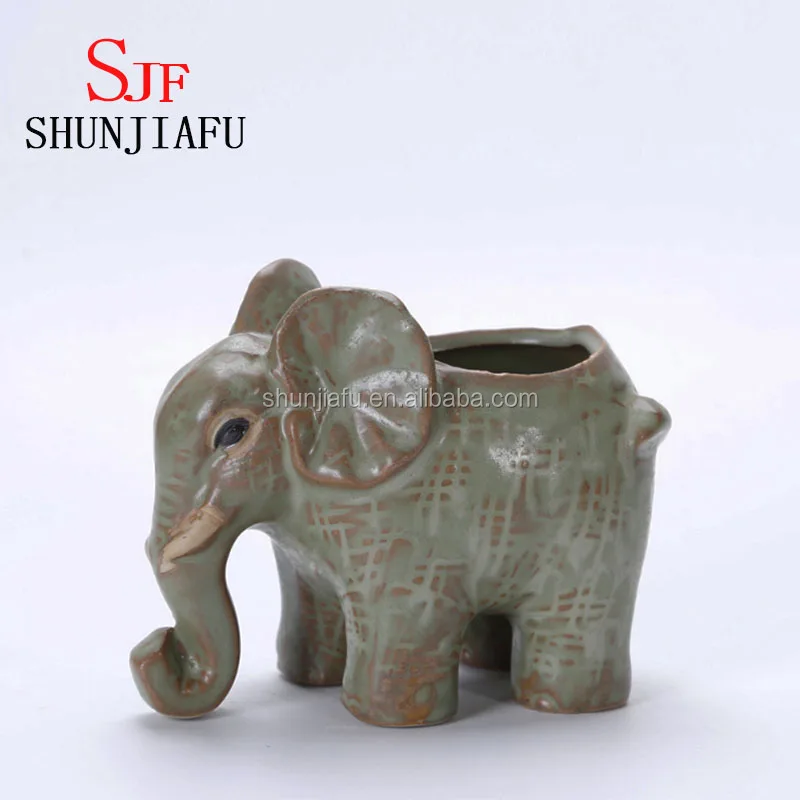 Ceramic Animals Elephant Flower Pot Buy Elephant Flower Pot,Small