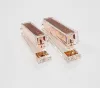 Acrylic Clear Plastic Gold Office Supplies Stapler with Custom Logo Printing