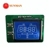 Blue background with white letter LCD display customized negative LCD display free sample shipping