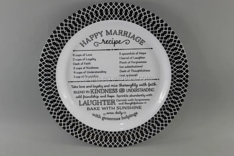 Cheap Melamine dinner plate For South America
