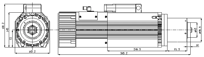hsk wood spindle motor
