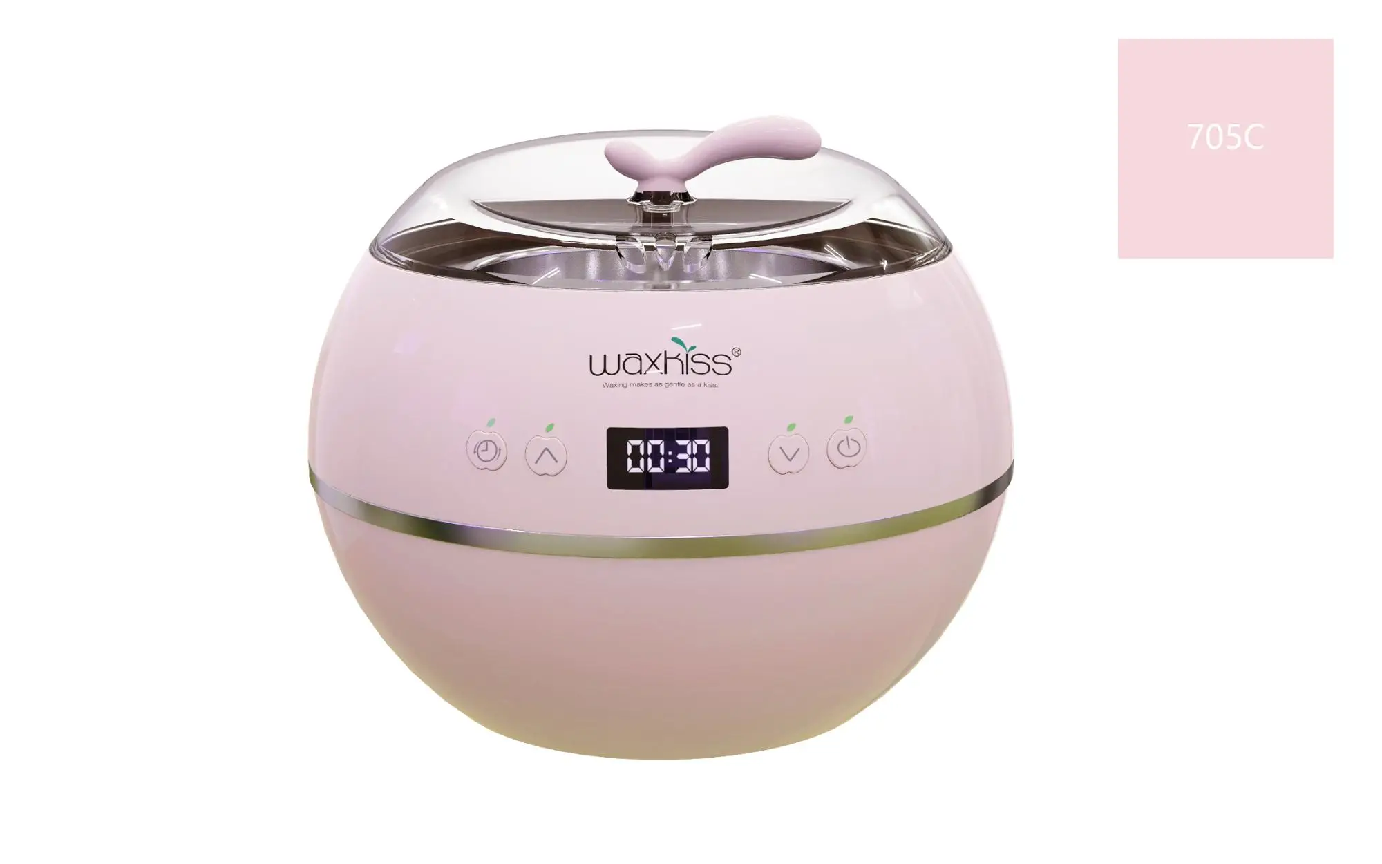 Waxkiss 500cc Digital Control And Digital Display Green Professional Wax Warmer Portable Wax Pot 6702