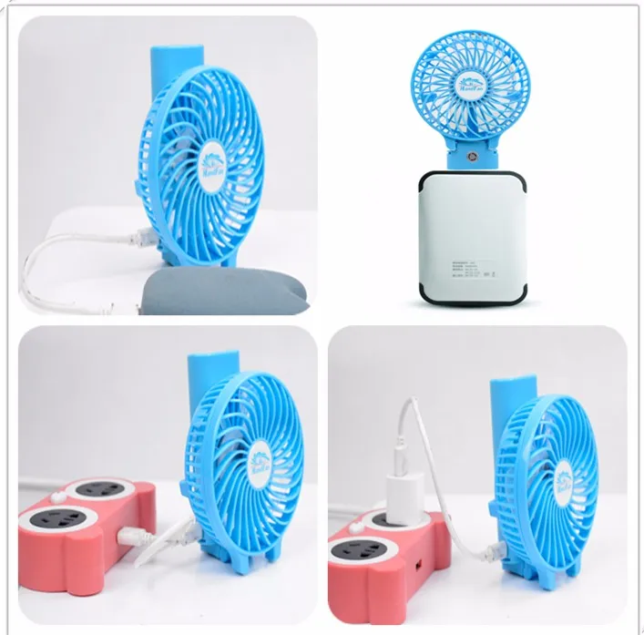 HandFan Portable Electric Plastic Hand DC BBQ Li ion USB Charger Table Cooling Battery Fan