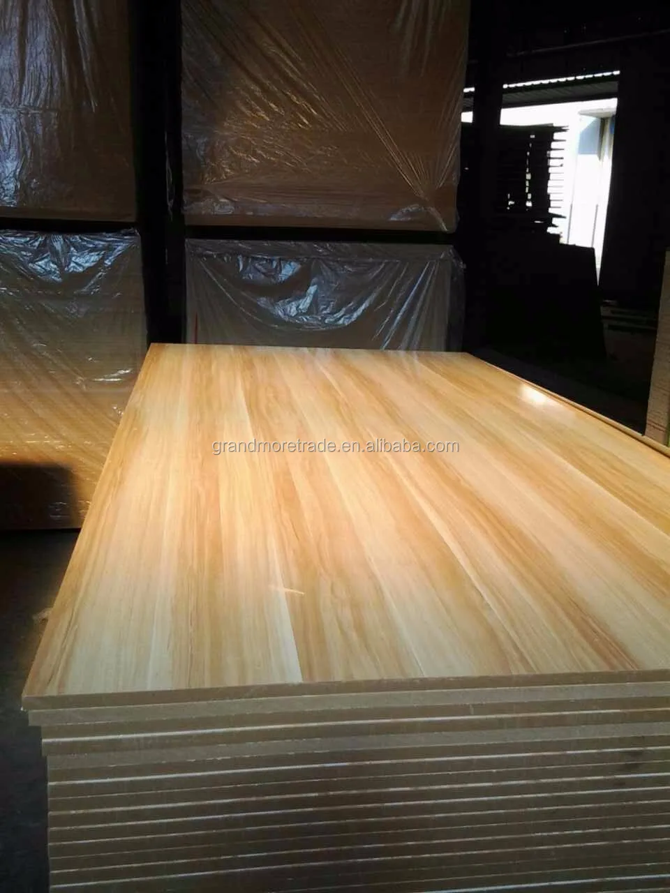 Waterproof High Glossy Melamine Mdf Board For Furniture Use Buy High