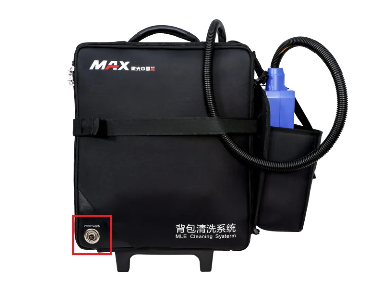 Portable laser cleaning machine for the metal paint