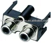 Screw Audio Female RCA Mini Jack Female Connector KM04067 series TV Plate PCB Connector Vertical Audio Jack