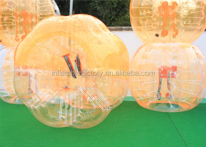 inflatable human body sized bubble soccer ball for football game