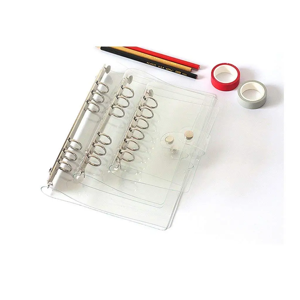 Archival Storage Binders A5 Kraft Paper Planner Notebook Cover Ring