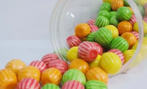 source 15g cherry flavor europe bubble gum filling sour powder