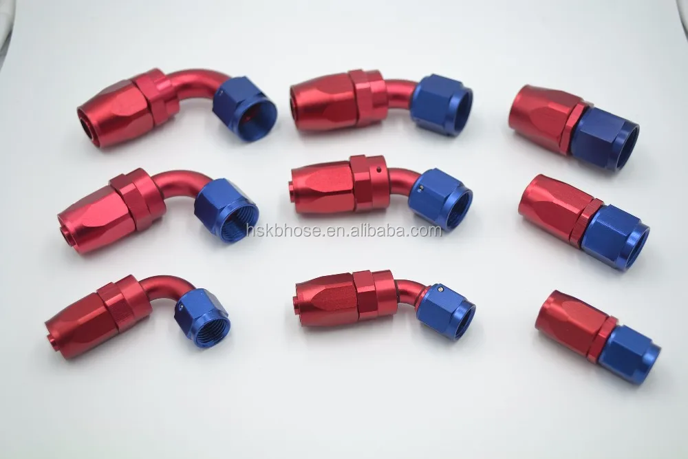 An10 10an Straight Black Aluminum Swivel Oil/fuel/air/gas Line Hose End