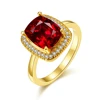 New models big cz Pakistan ruby gold ring