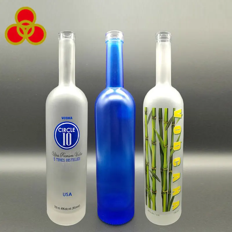 Frosted decoration extra flint empty grey goose vodka bottle 750ml