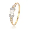 51501 xuping pearl cz stone copper brass bangles+wholesale gold plated women fashion bangles