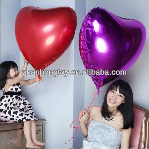 New Design Inches Heart Shaped Plain Foil Balloon For Party Wedding Valentine S Day