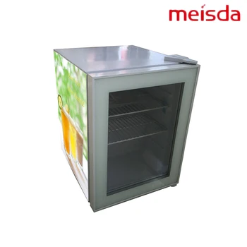 Customized Led Logo 35l Mini Beer Fridge With Glass Door Buy