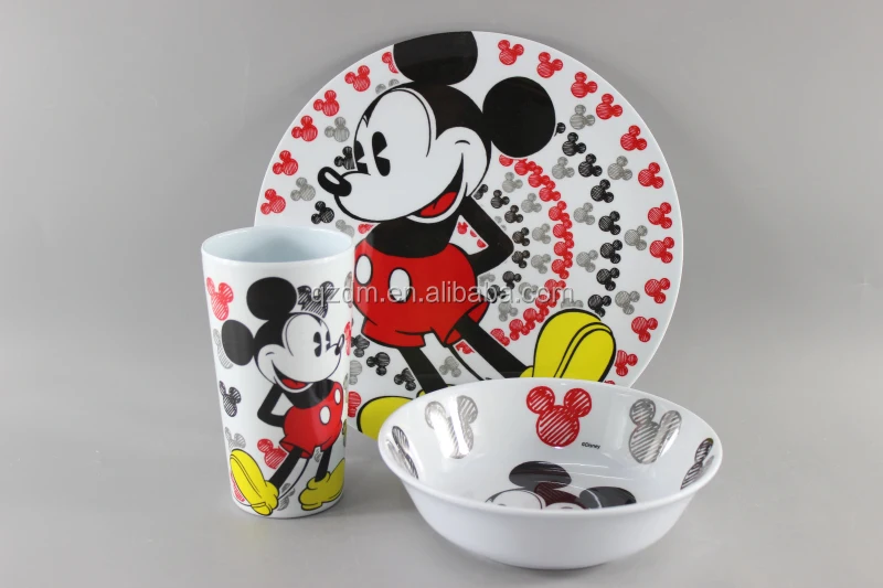 Customeize Logo Melamine Dinnerware set 3pcs