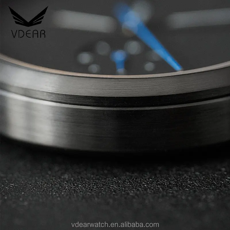 Most popular multi function lugless watch odm brand chronograph steel watch