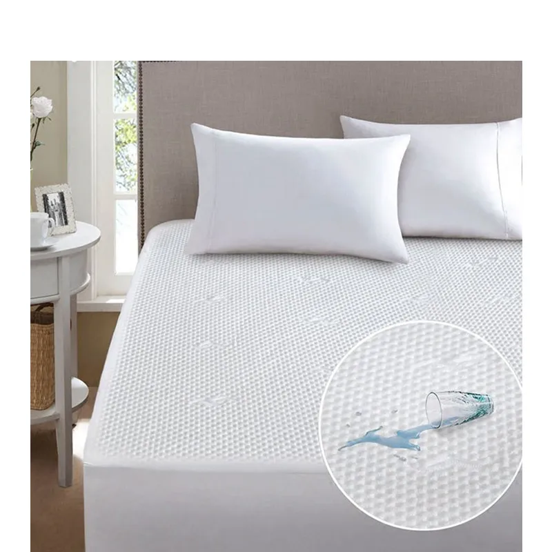 Hotel Quilted White Tpu Waterproof Bed Mattress Protector For Sale