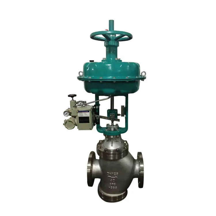Pneumatic Steam Control Valve With Electric Actuator, View Steam