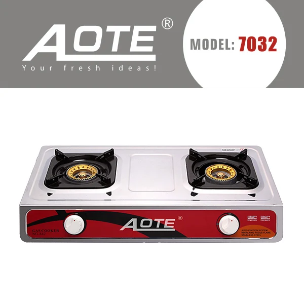 Gas Stove Manufacturers China 2 Burner Stainless Steel Nikai Model Gas