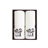 White 100% Cotton High Quality Quick dry Organic Hotel Towel Dobby Border Embroidered
