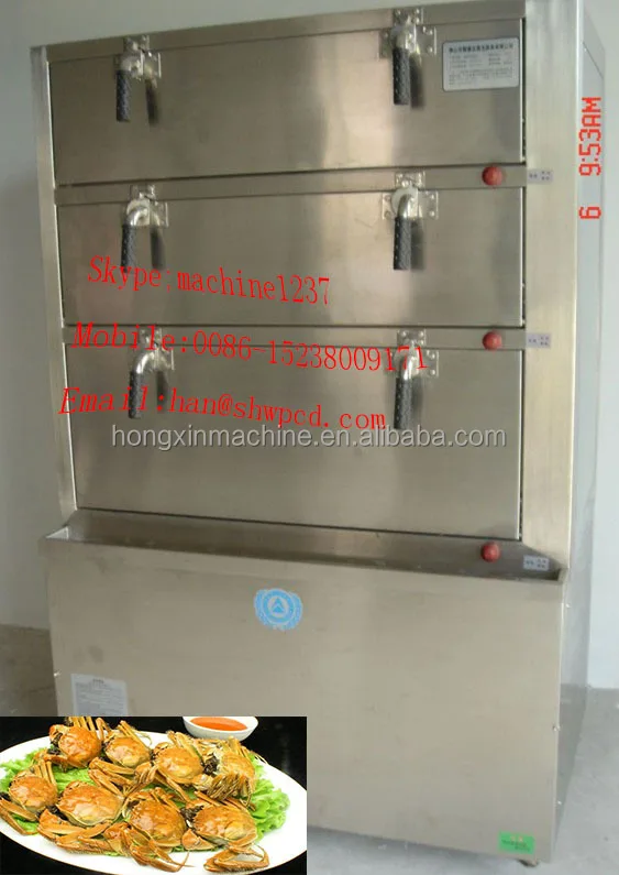 Ss Commercial Gas Fuel 3 Layers Food Steamer For Rice Fish