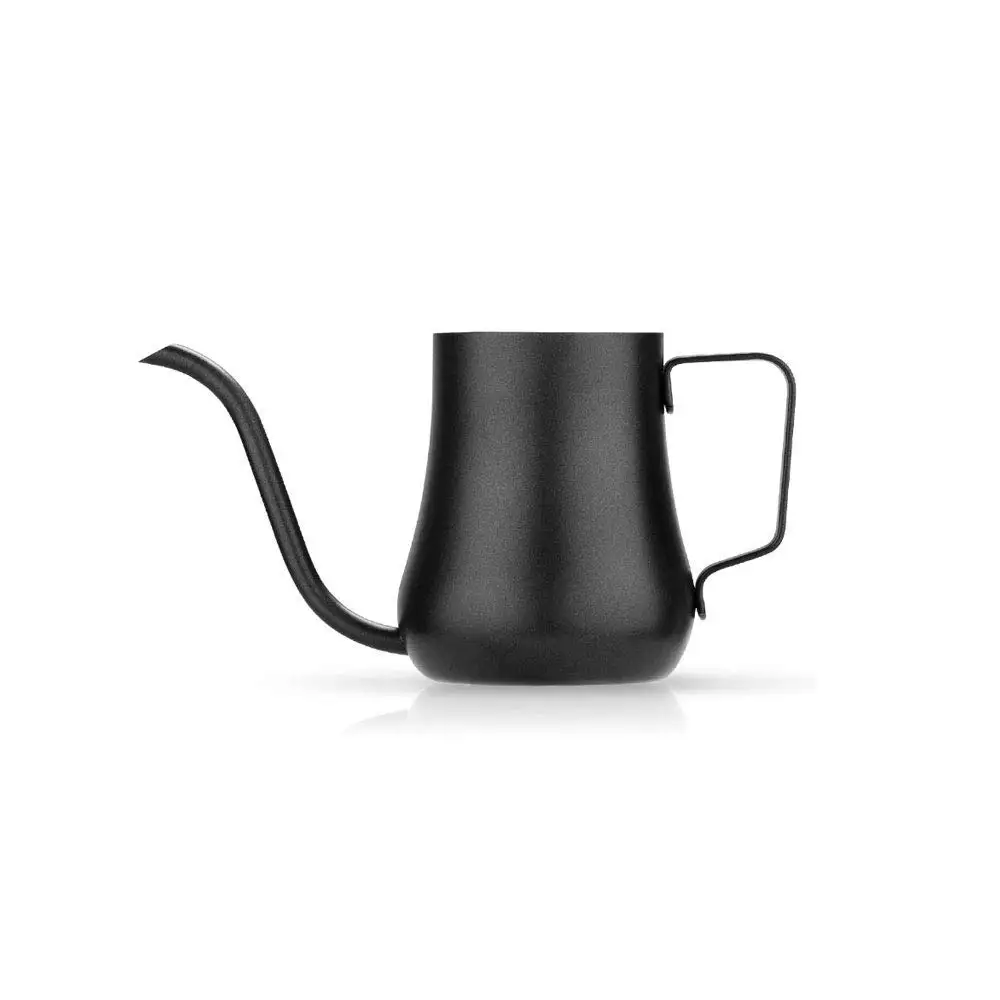 Stainless Steel Coffee Pot Fine Mouth Pot Gooseneck Pot Teapot Hand-washing Coffee Pot 8x9cm (Color : Coffee pot)