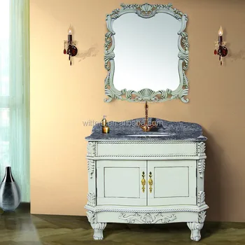 Luxury Italian Fine Hand Carve Bathroom Vanity Made In Foshan