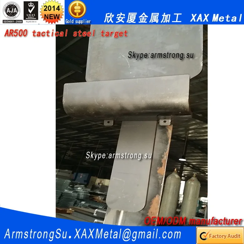 hecho en Estados Unidos!!! Silueta de destino de acero AR500 8/"x12/" X 3//8/" IDPA Doble Agujero