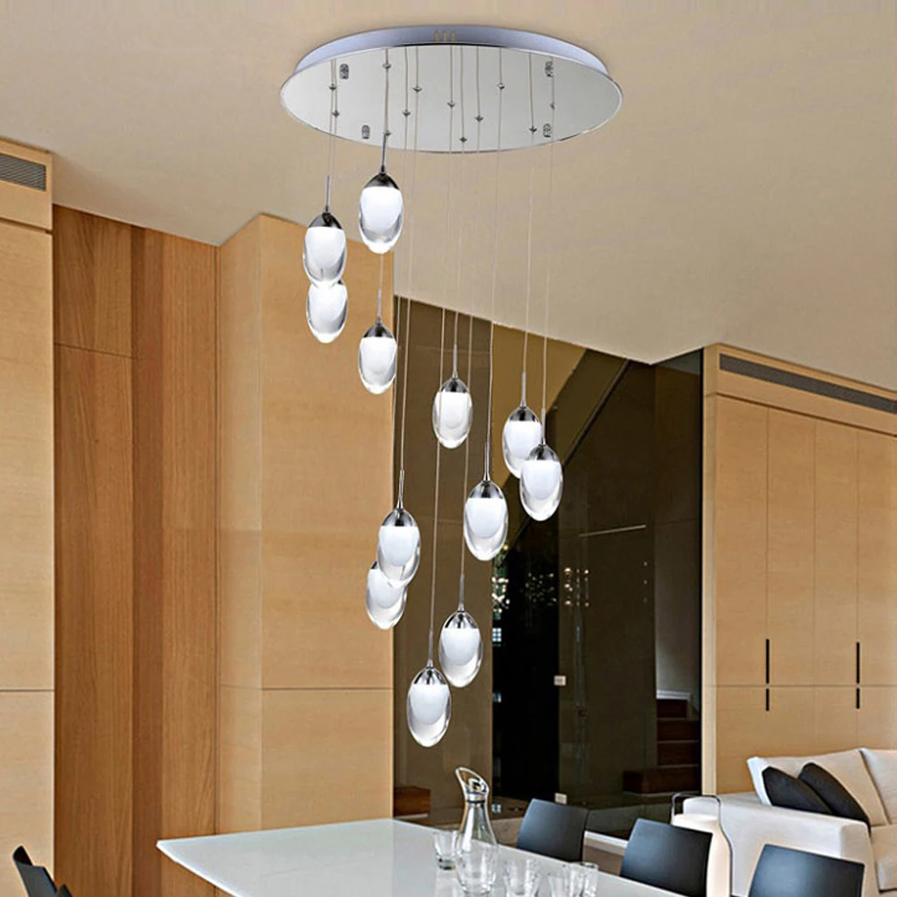Moderne led kroonluchter lichten acryl led hanglamp lamp voor ... Woonkamer en eetkamer