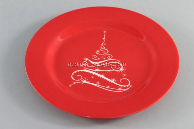 Christmas Melamine Dinner Plate ,Xmas Plate