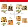 Wooden Checkers & Chess Set 2 in 1 board game game chinese checkers