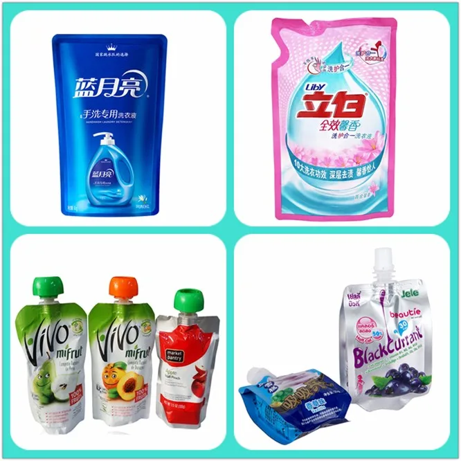 Oem/odm Customized Stand Up Plastic Fluid Soap Packaging Pouch Liquid