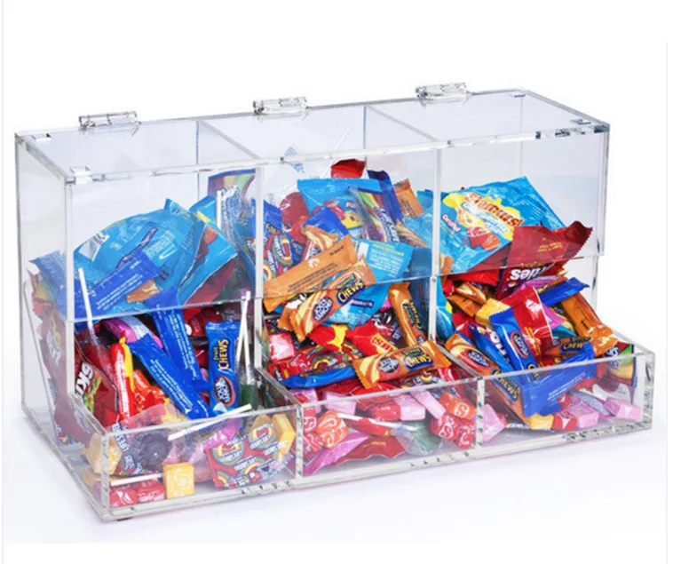 Ecofriendly Acrylic Chocolate Candy Box/ Plexiglass Candy Display Rack