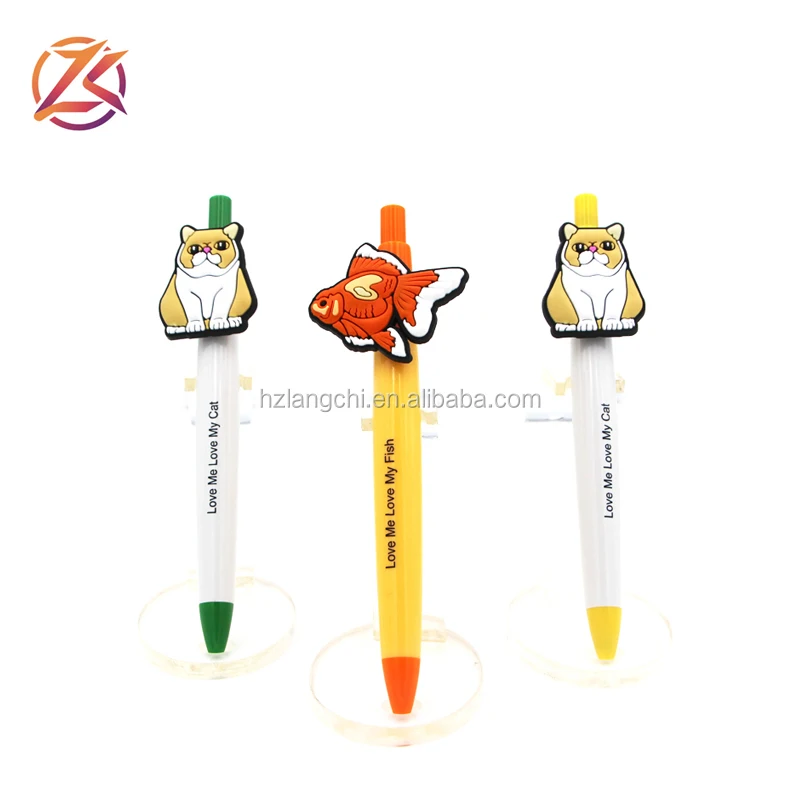 プロモーションプラスチックかわいい漫画のキャラクターペンカスタムoemデザインゴムクリップ Buy プロモーションペン 漫画のペン ゴムクリップペン Product On Alibaba Com