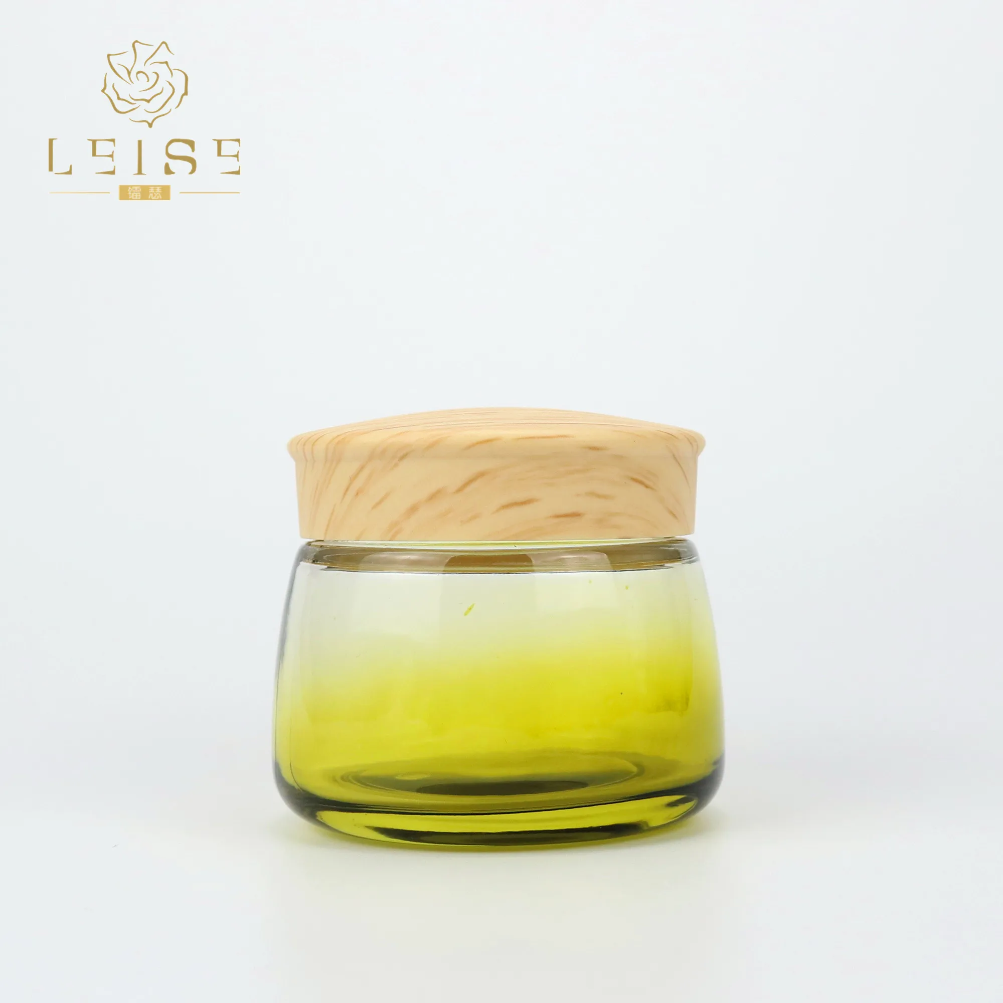 Luxcury Glass Jar 30ml Good Quality Frosted Glass Container 1oz Gold Cap China Factory Glass Jar