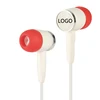 Manufacturer wholesale promotional product wired mini plastic earphone stereo ear buds with color optional