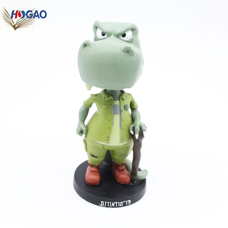 Resin Hippo Animal Figurine Bobblehead Dolls Car Dashboard Bobblehead