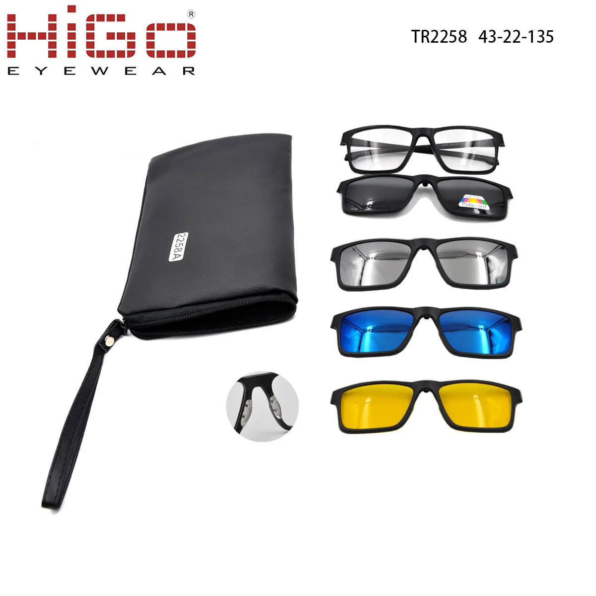 Tr90 Eyeglasses Frame Colorful Clip On Eyewear Magnetic Clip On Sun Glasses Sunglasses Buy 