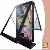 solar scrolling outdoor advertising aluminum profile led glass panel outdoor lightbox