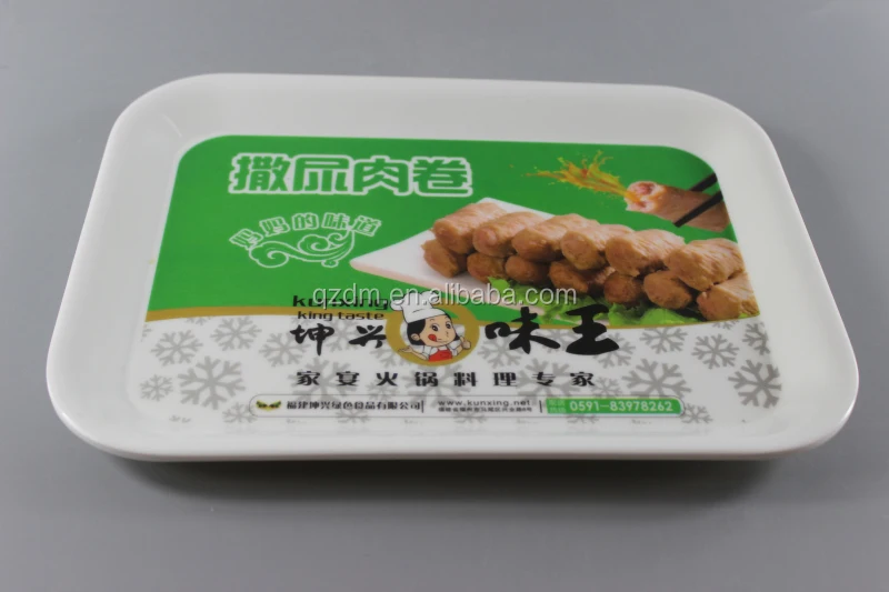 Sales Promotion Ptint Plastic Tray melamine rectangle tray