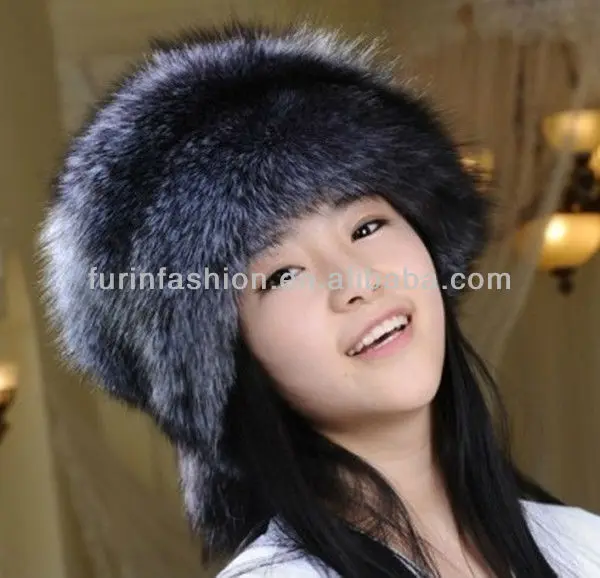 Winter Fox Fur Hat Women Fur Hats 