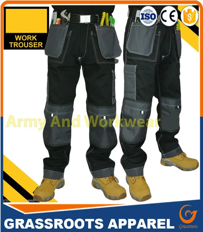 Comfortable Casual Cargo Pockets Safety Working Pants For Men New