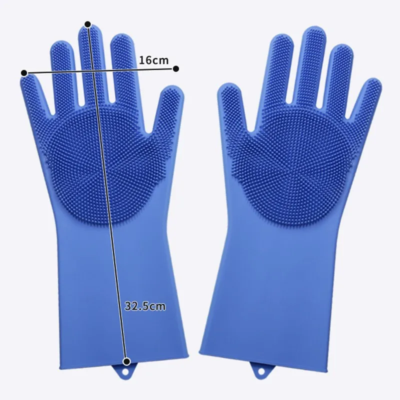10 Sets High Quality Silicone Dishwashing Gloves Reusable Fda Approved Silicone Dishwashing 7578