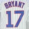 Customized Kris Bryant #17 White Best Quality Stitched Jersey