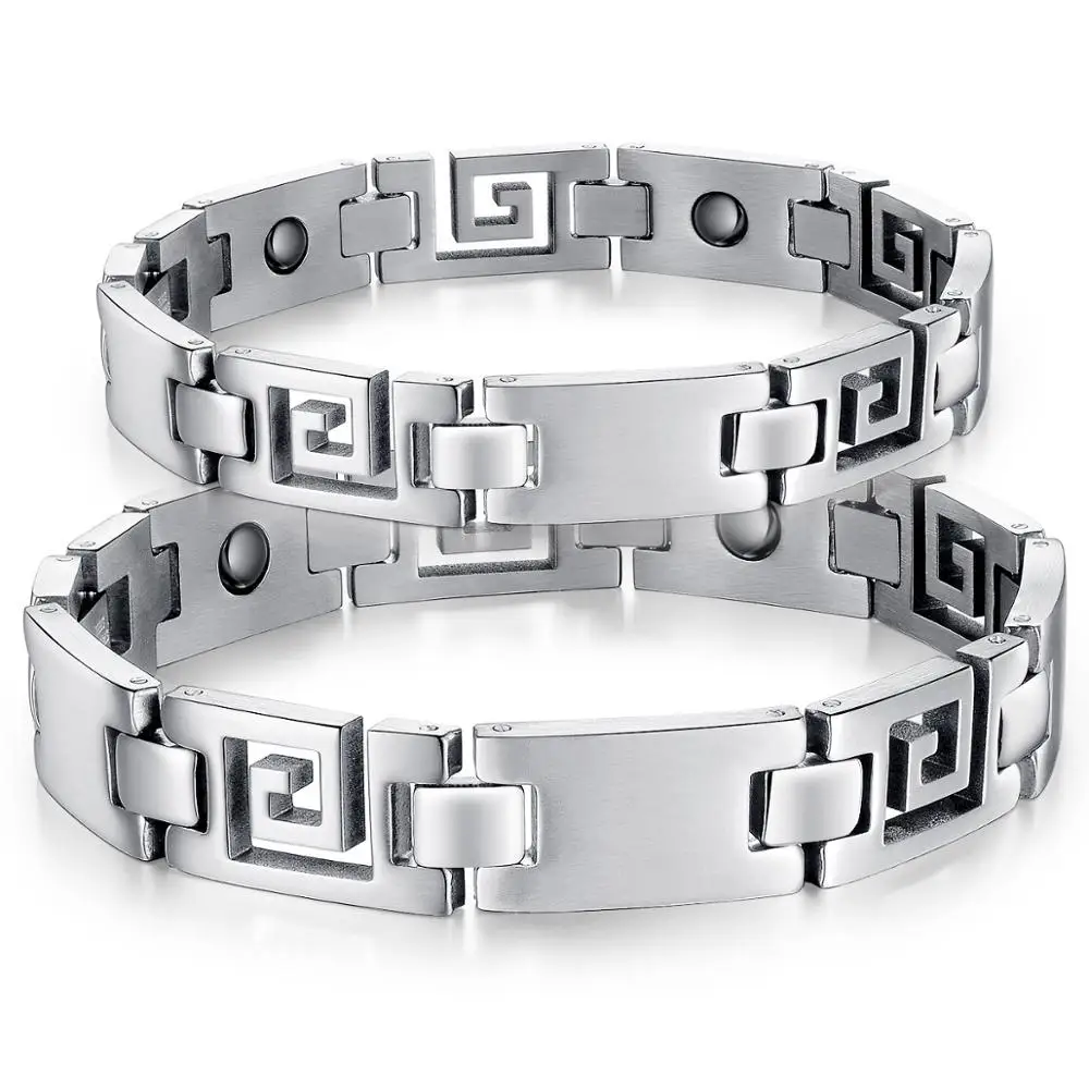 Manufacturer Stainless Steel Mens Infrared Ion Magnet Germanium Bracelet Japan